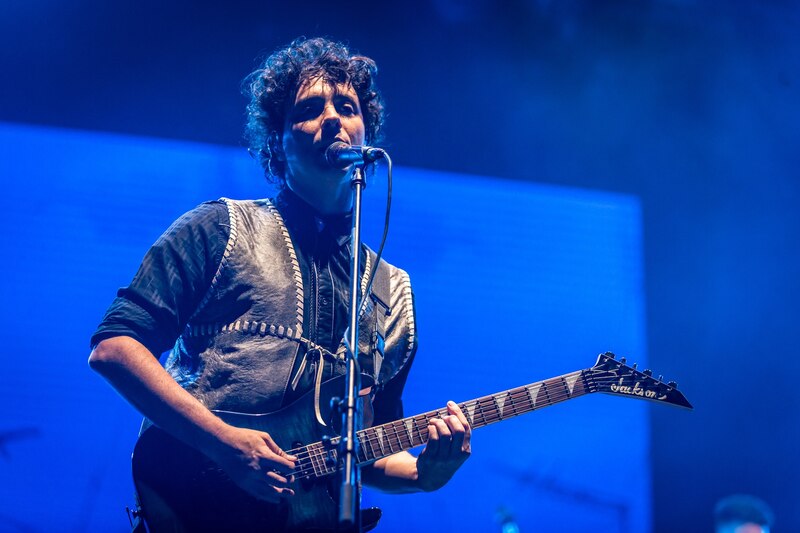 Guitarrista en concierto