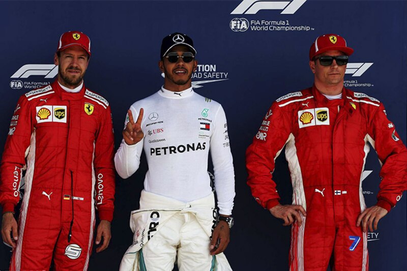 El podio del Gran Premio de España de Fórmula 1 de 2018.