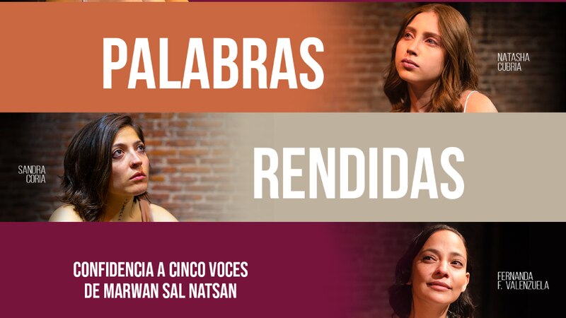 Palabras rendidas es una obra de teatro escrita por Marwan Sal Natsan y dirigida por Sandra Coria. La obra está protagonizada por Natasha Cuppia, Sandra Coria y Fernanda F. Valenzuela. La obra cuenta la historia de tres mujeres que se encuentran en un momento de sus vidas en el que se sienten perdidas y sin rumbo. Las tres mujeres se conocen en un grupo de terapia y, a través de sus conversaciones, comienzan a sanar sus heridas y a encontrar el camino hacia la felicidad.