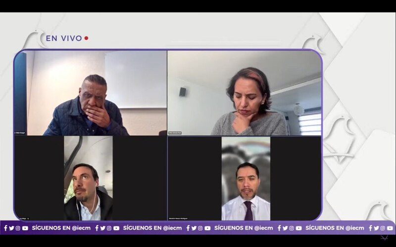 Reunión virtual de trabajo de los Consejeros del IECM
