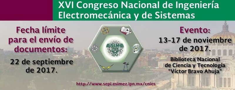 XVI Congreso Nacional de Ingeniería Electromecánica y de Sistemas
