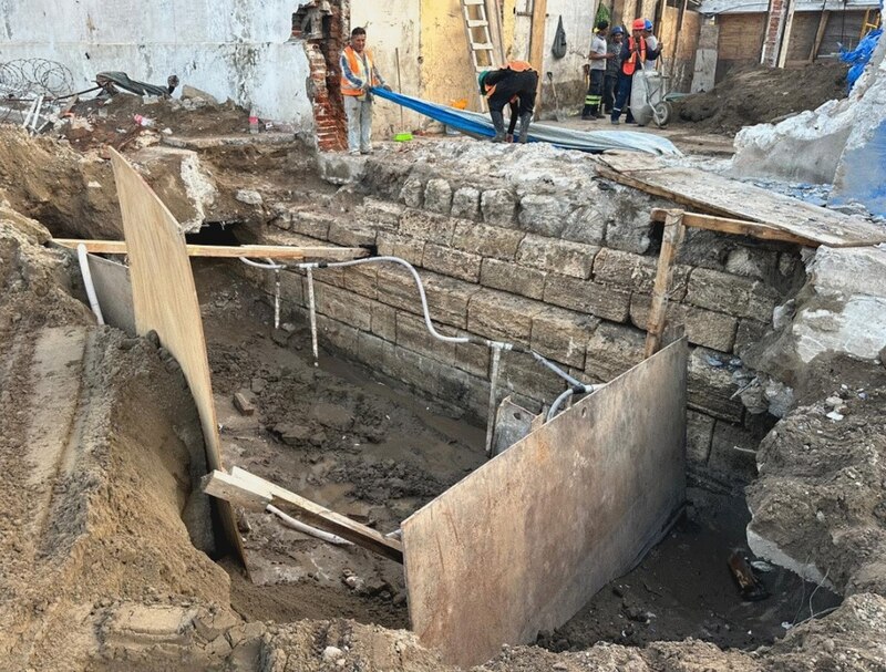 Restos arqueológicos encontrados en el centro de la ciudad