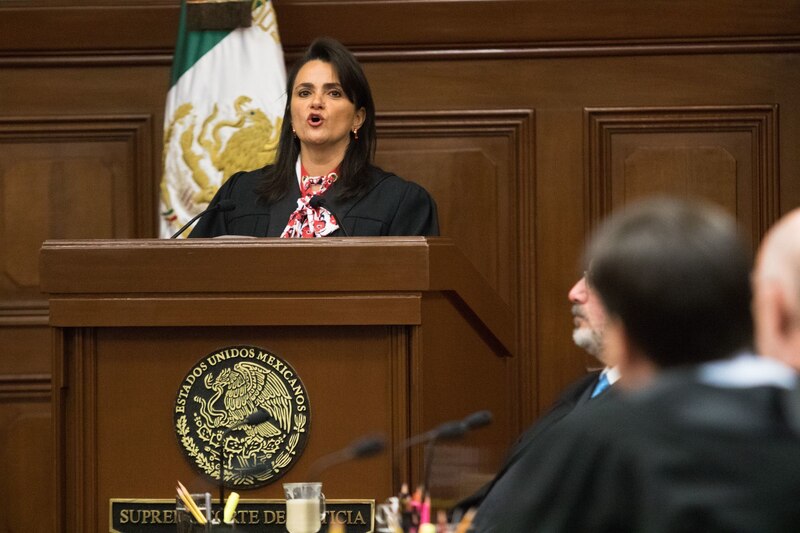 Margarita Ríos Farjat fue presentada como ministra de la Suprema Corte de Justicia de la Nación.