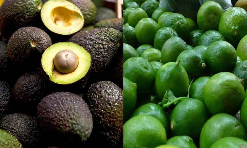 Aguacates y limones