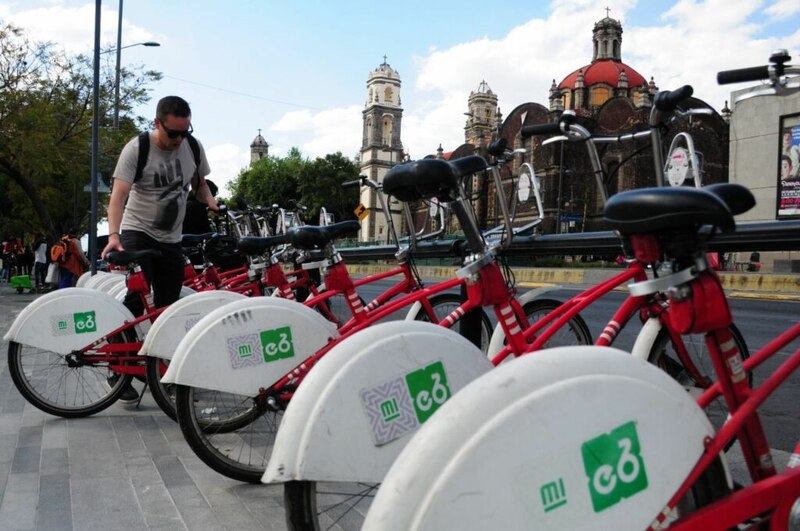 Bicicletas en la Ciudad de México