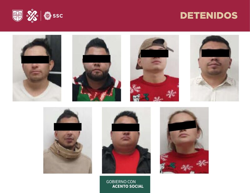 SSC detiene a banda delictiva en la Ciudad de México