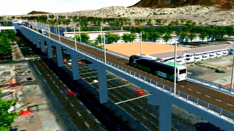 Nuevo puente vehicular en la ciudad de Santiago