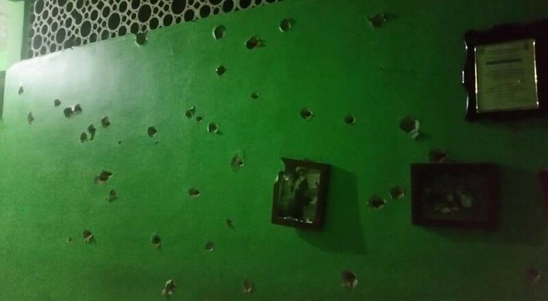 Balazos en la pared