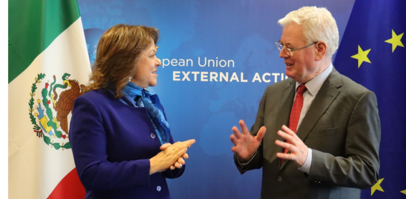Reunión entre la Secretaria de Relaciones Exteriores de México y el Alto Representante de la Unión Europea para Asuntos Exteriores y Política de Seguridad