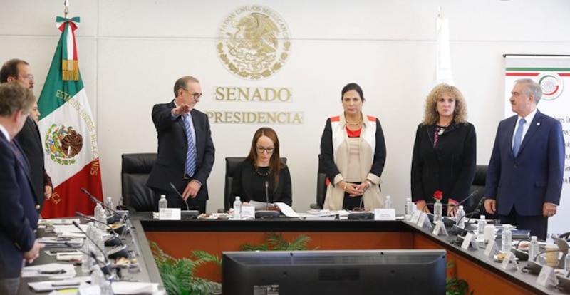 Reunión de trabajo de la Comisión de Justicia del Senado de la República