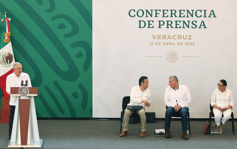 Presidente López Obrador ofrece conferencia de prensa en Veracruz