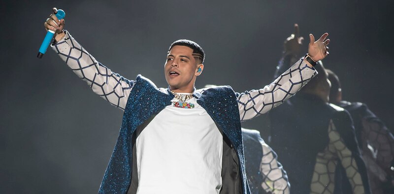 Maluma, el cantante colombiano, en concierto