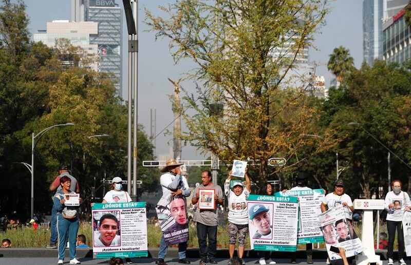 Protesta por la desaparición de personas en México