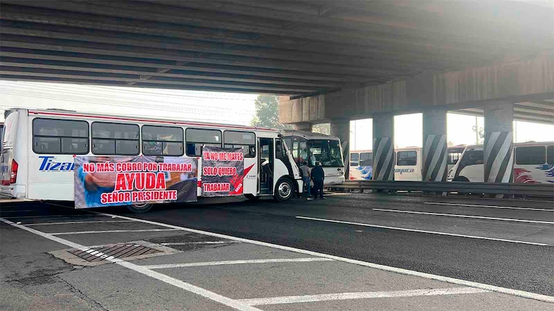 Paro de transportistas en la Ciudad de México