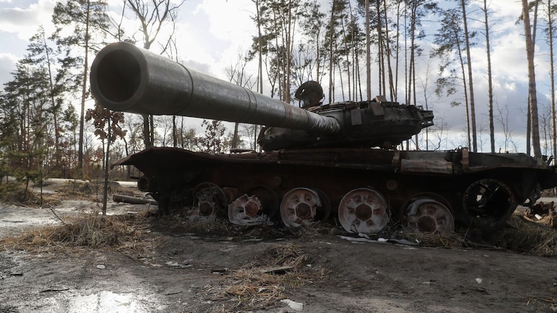 Tanque Ruso destruido en Ucrania