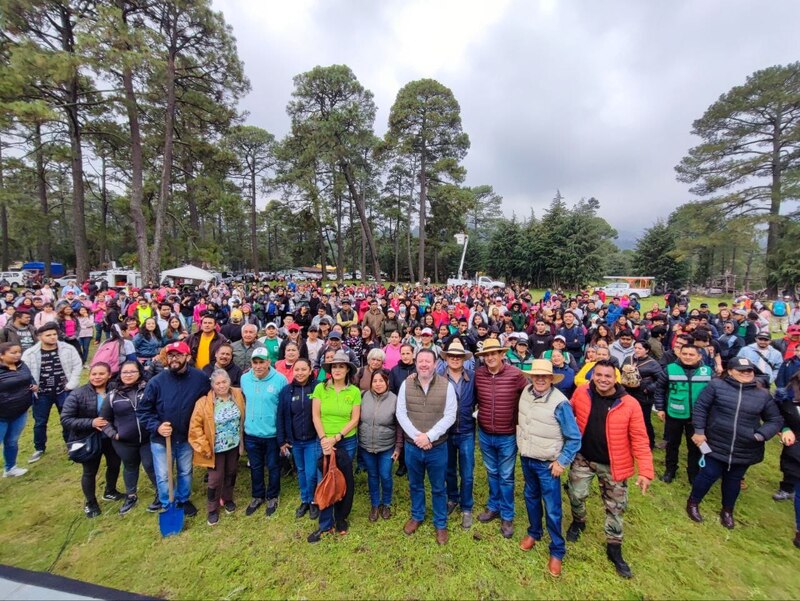 Reforestación en el parque ecológico