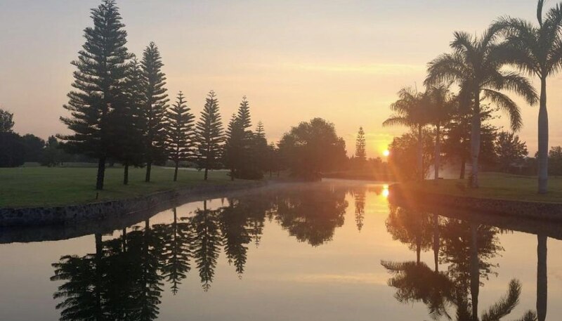 Atardecer en el campo de golf