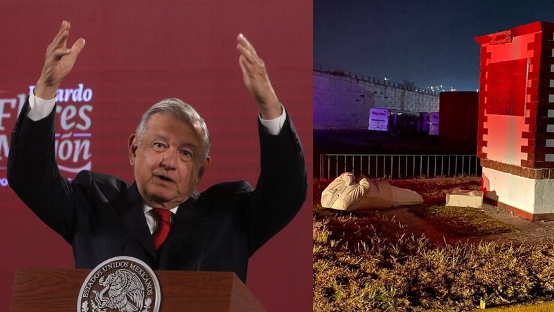 AMLO inaugura estatua de Benito Juárez en Nuevo Laredo