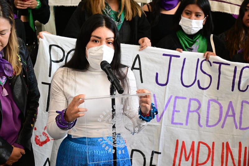 Protesta contra la violencia de género en México