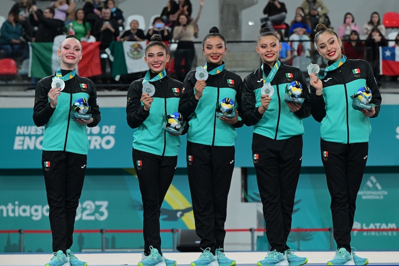 Gimnastas mexicanas ganan medalla de plata en los Juegos Panamericanos de Santiago 2023