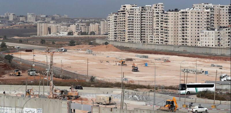Construcción de un nuevo asentamiento israelí en Cisjordania