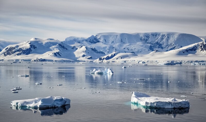 Icebergs en la Antártida