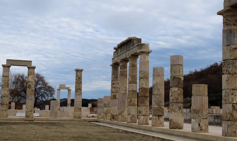 Ruinas de un templo griego antiguo