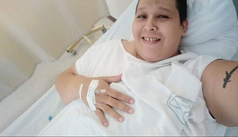 Mujer en el hospital