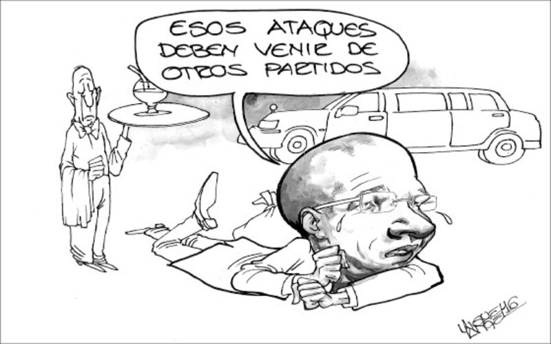 El expresidente y su partido