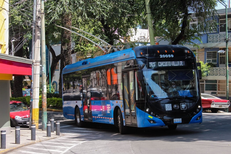 Trolebús en la Ciudad de México