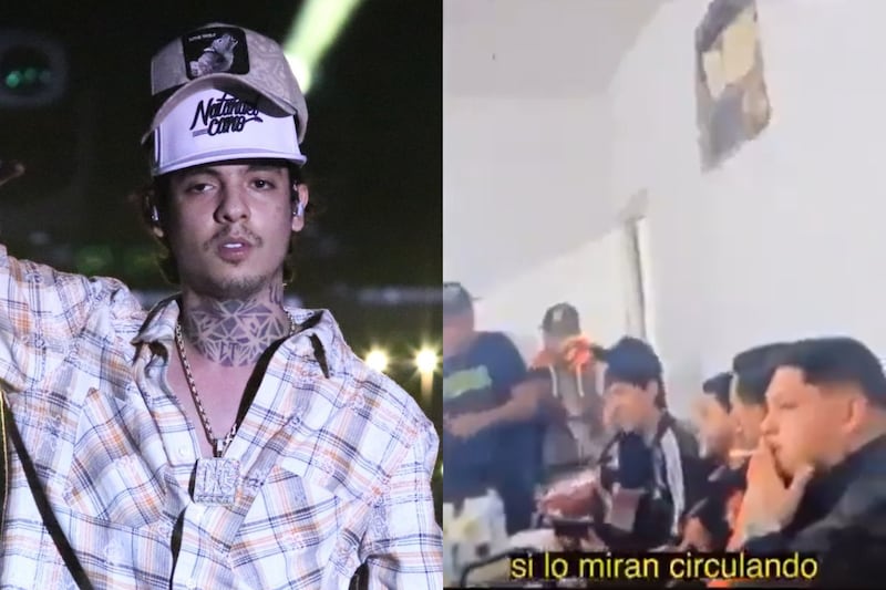 Natanael Cano. Presuntamente se habría presentado a cantarte para un conocido en el cereso número 1 de Hermosillo, Sonora.
