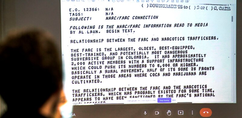 Las FARC y el narcotráfico
