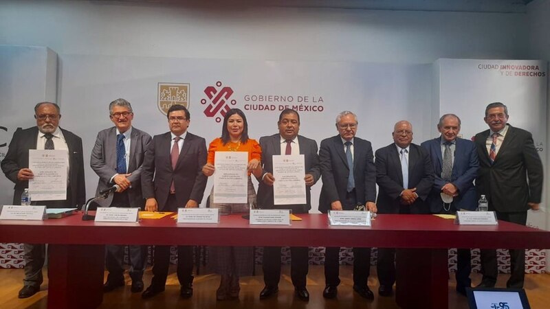 Firma de convenio entre el gobierno de la Ciudad de México y la UNAM