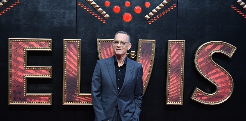 Tom Hanks en el estreno de Elvis