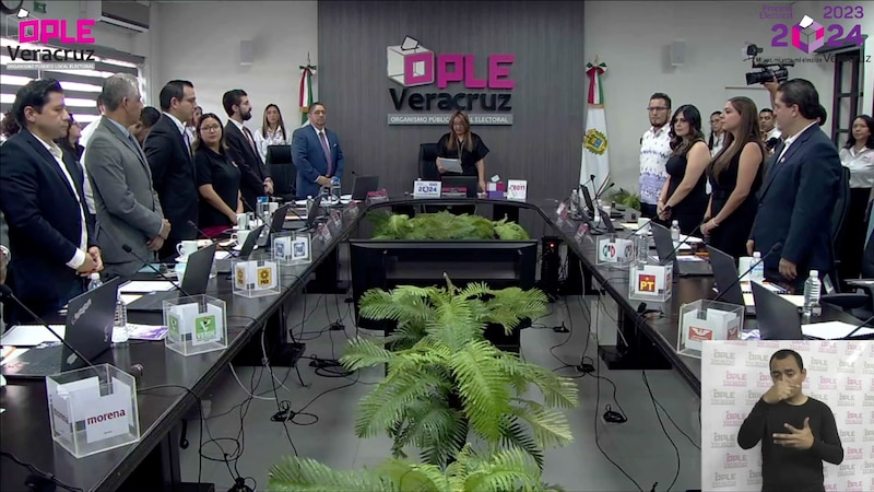 Reunión de trabajo del Consejo General del OPLE Veracruz