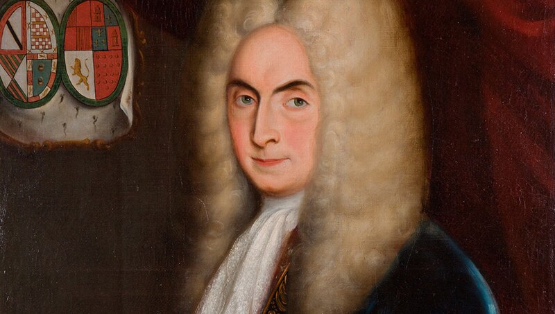 Retrato de un hombre con peluca blanca