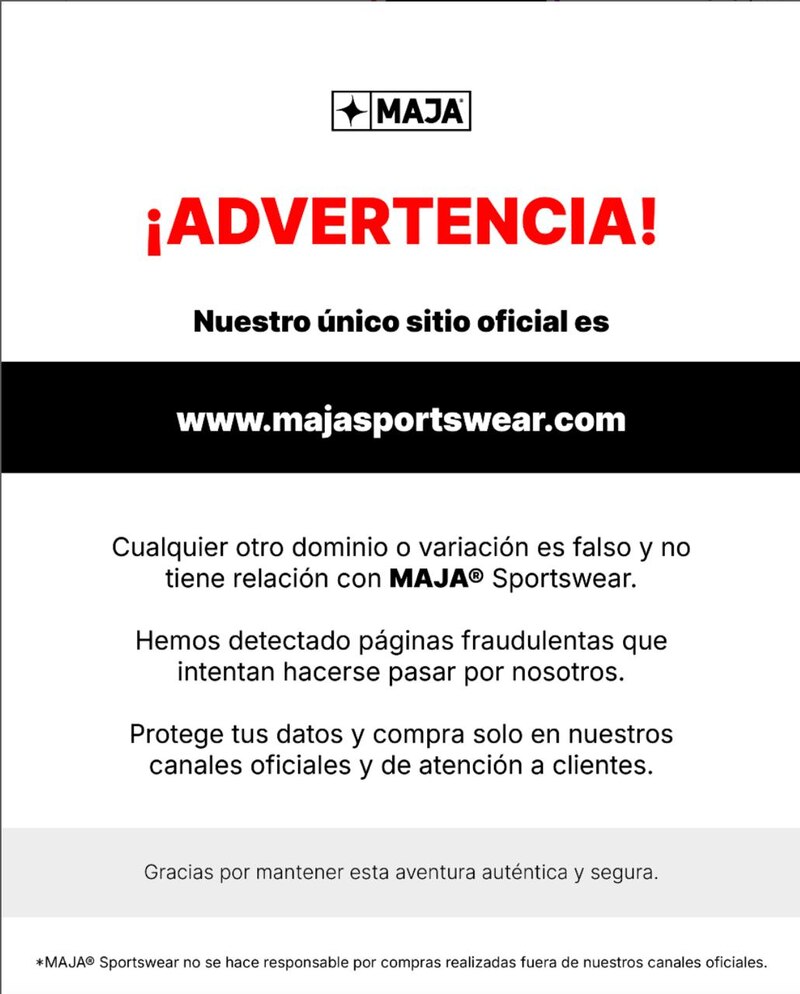 Advertencia de MAJA sobre las estafas