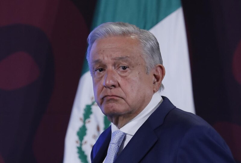 El presidente mexicano, Andrés Manuel López Obrador, durante una conferencia de prensa.