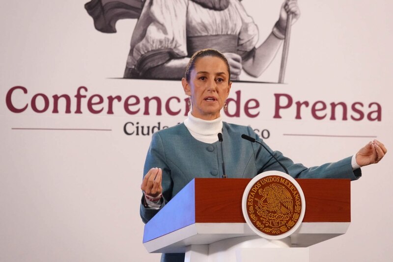 Claudia Sheinbaum, presidenta constitucional de los Estados Unidos Mexicanos, encabezó la conferencia matutina "La Mañanera del Pueblo", realizada en el Salón Tesorería en Palacio Nacional.