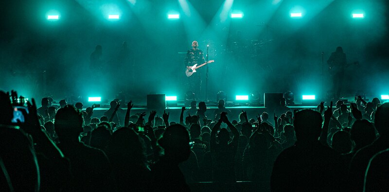 Concierto de rock en vivo