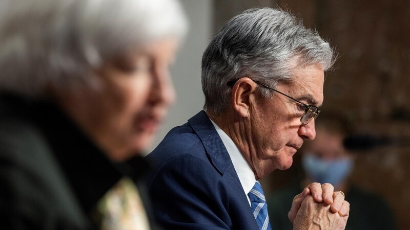 El presidente de la Reserva Federal, Jerome Powell, durante una conferencia de prensa.