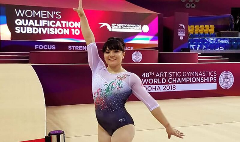 Gimnasta española en el Campeonato Mundial de Gimnasia Artística de 2018