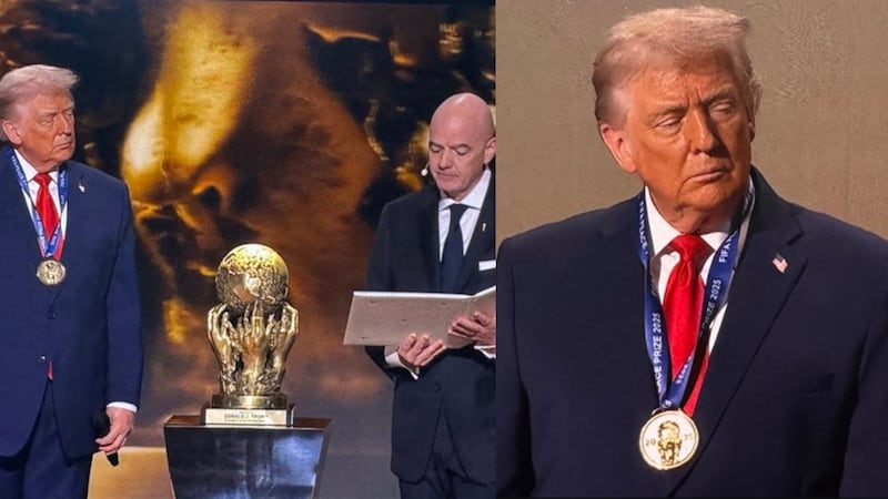 Donald Trump recibe el premio a la paz de la FIFA 
La FIFA admitió que el Premio de la Paz fue creado este año, lo que subraya su carácter inédito y su ajuste al perfil del mandatario