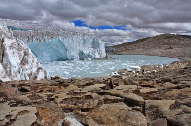 Glaciar en retroceso