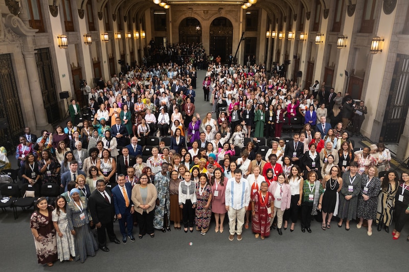La Presidenta Claudia Sheinbaum inauguró los trabajos de la Conferencia Mundial de Mujeres Parlamentarias, con sede en la Ciudad de México