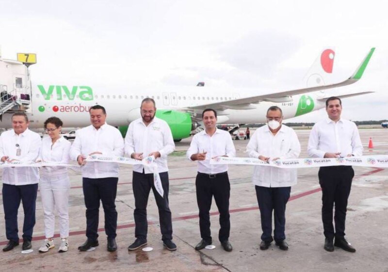 Viva Aerobus inaugura nueva ruta desde Mérida a La Habana