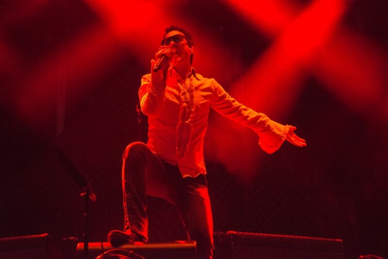 Cantante de rock en concierto
