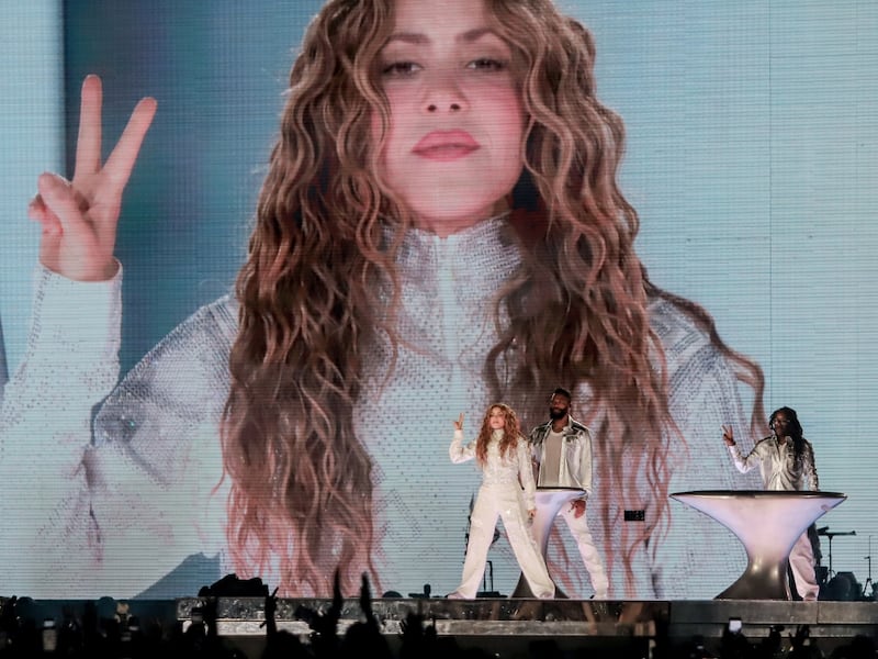 Shakira en el Estadio GNP este 26 de agosto