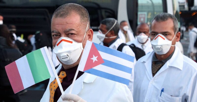 Brigada médica cubana llega a Italia para ayudar a combatir el coronavirus
