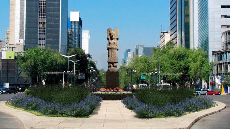 Monumento a Cuauhtémoc en la Ciudad de México